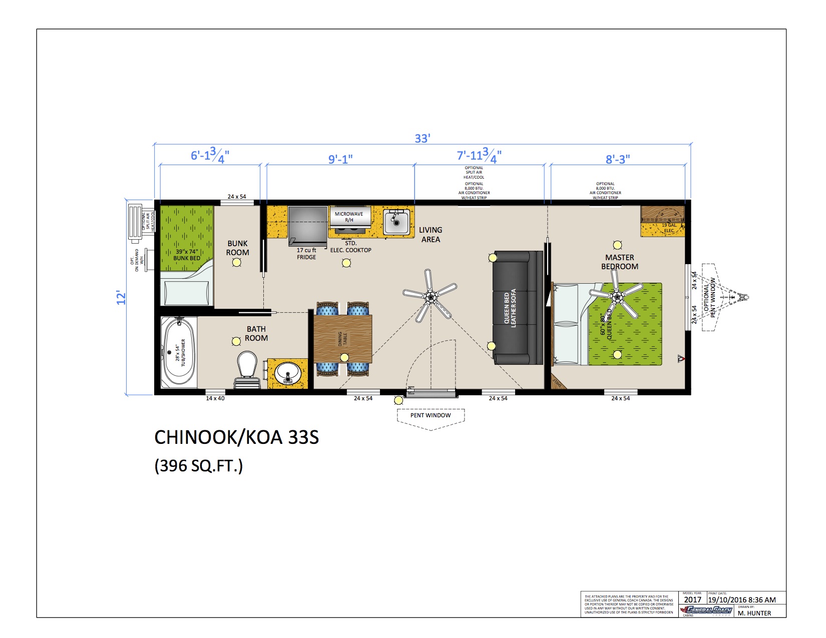 Floor Plans Deluxe Cabins General Coach